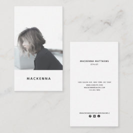 Foto för modern Minimalistisk Professionell - hårs Visitkort