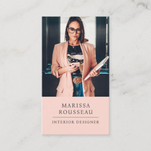 Foto för Modern Professionell Insida Designer Visitkort