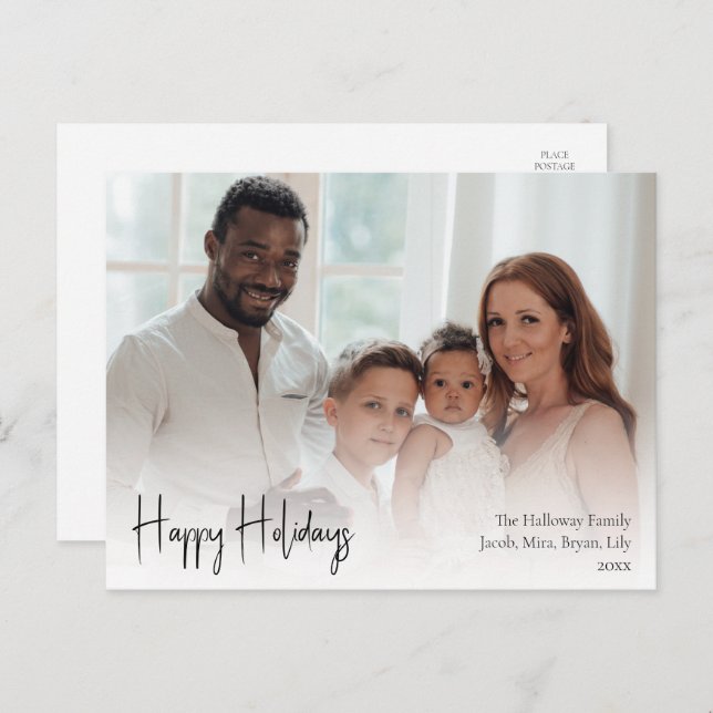 Foto för Modern Script Glad helg Fullt (Fram/baksida)