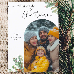 Foto för Modern Script God jul Arch Ram Helg Vykort
