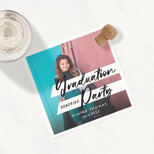 Foto för Modern Script Studentfest Firande Pappersservett (Skapare uppladdad)