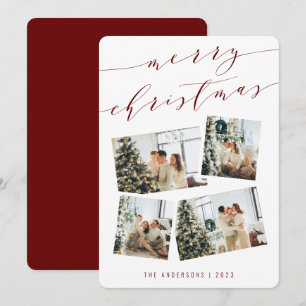 Foto för Modern Script Typogpraphy God jul Julkort