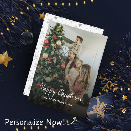 Foto för Modern Snyggt julskript Julkort