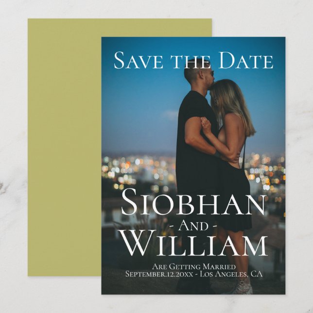 Foto för modern Spara datum-Personligen Inbjudningar (Fram/baksida)