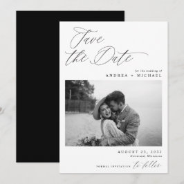 Foto för modern Spara datumkortets Elegant Datumet