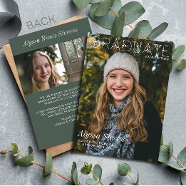 Foto för modern Student Overlay Magazine Cover Meddelande