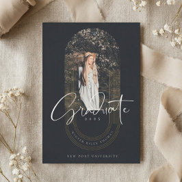 Foto för moderna geometriska koncentriska Student- Inbjudningar