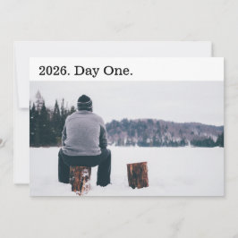 Foto för moderna minimalistiska nya affärsmöjlighe julkort