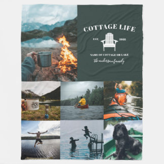 Foto för multifotofamilj  fleecefilt