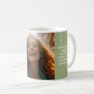 Foto för MUPT Tranquil Sage Grattis på födelsedage Kaffemugg