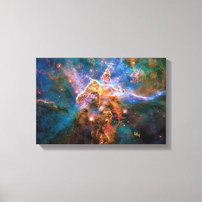 Foto för Mystic Mountain Carina Nebula Hubble Spac Canvastryck (Framsida)