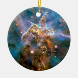 Foto för Mystic Mountain Carina Nebula Hubble Spac Julgransprydnad Keramik
