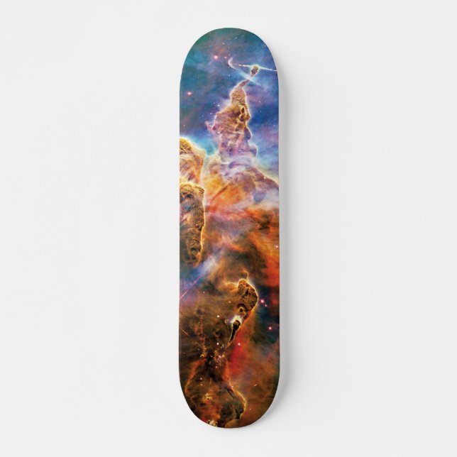 Foto för Mystic Mountain Carina Nebula Hubble Spac Skateboard Bräda 20,5 Cm (Framsida)