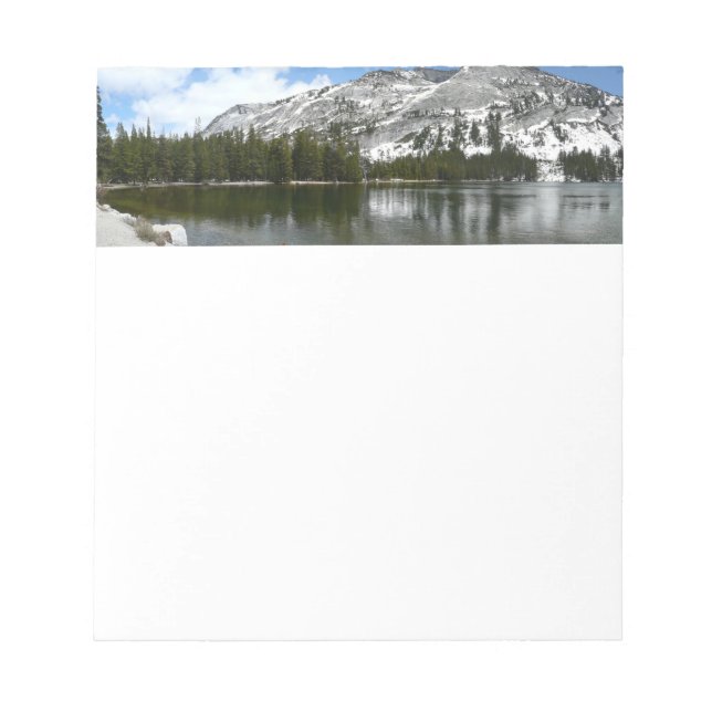 Foto för nationalparken Snowy Tenaya Sjö Yosemite Anteckningsblock (Framsida)