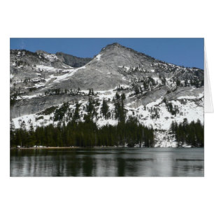Foto för nationalparken Snowy Tenaya Sjö Yosemite Hälsningskort