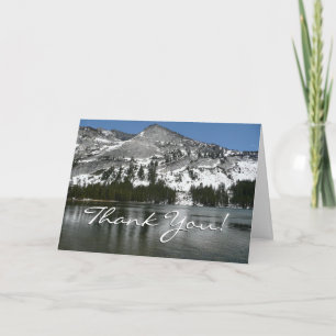 Foto för nationalparken Snowy Tenaya Sjö Yosemite Tack Kort