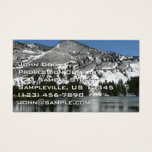 Foto för nationalparken Snowy Tenaya Sjö Yosemite Visitkort