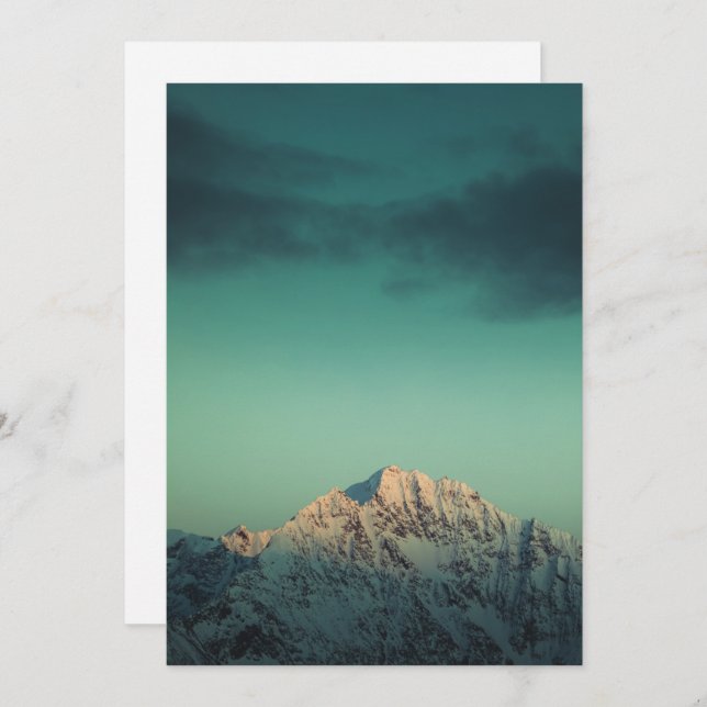 Foto för norge bergsmiljö julkort (Fram/baksida)