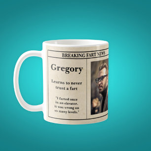 Foto för nyare Fart Pappa Joke Retro-tidskrift Kaffemugg
