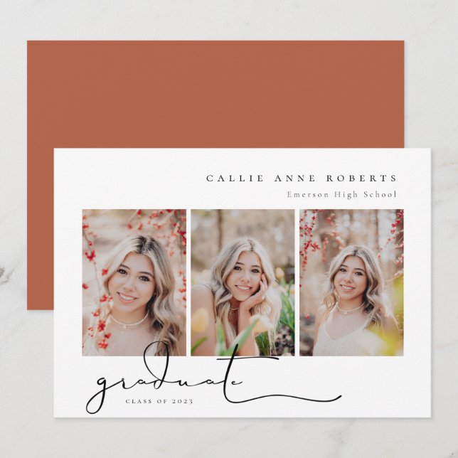 Foto för ögonblicksbild av skript, Studenten Meddelande (Fram/baksida)