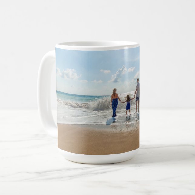Foto för personlig Anpassningsbar-familj Kaffemugg (Framsida vänster)