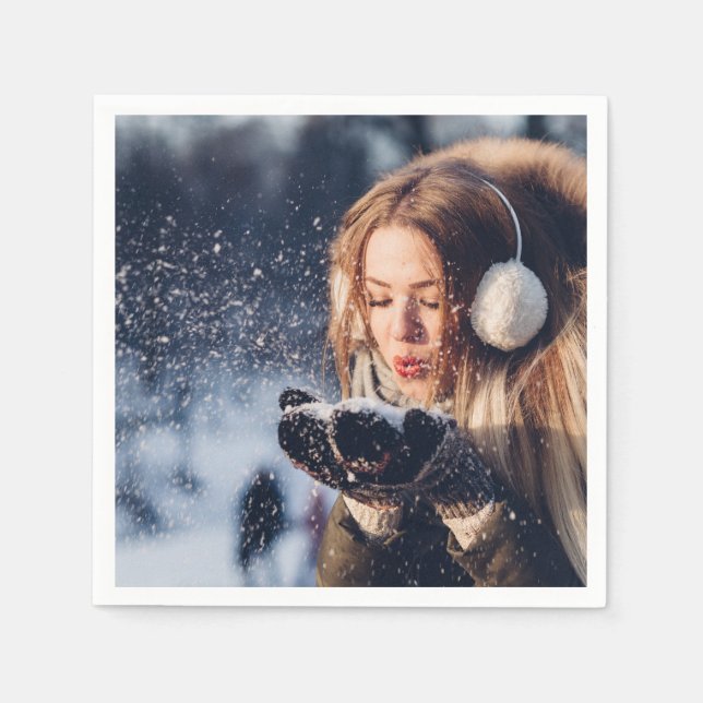 Foto för personlig Anpassningsbar Pappersservett (Framsidan)