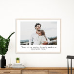 Foto för Personlig av anpassningsbar offert Poster<br><div class="desc">Skapa din egen anpassningsbar-offert poster väggkonst. Med minimalistisk skrivstil och personlig-foto.</div>