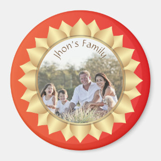 Foto för personlig Circle Magnet-familjen Magnet