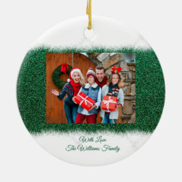 Foto för personlig-familjen - jul- julgransprydnad keramik