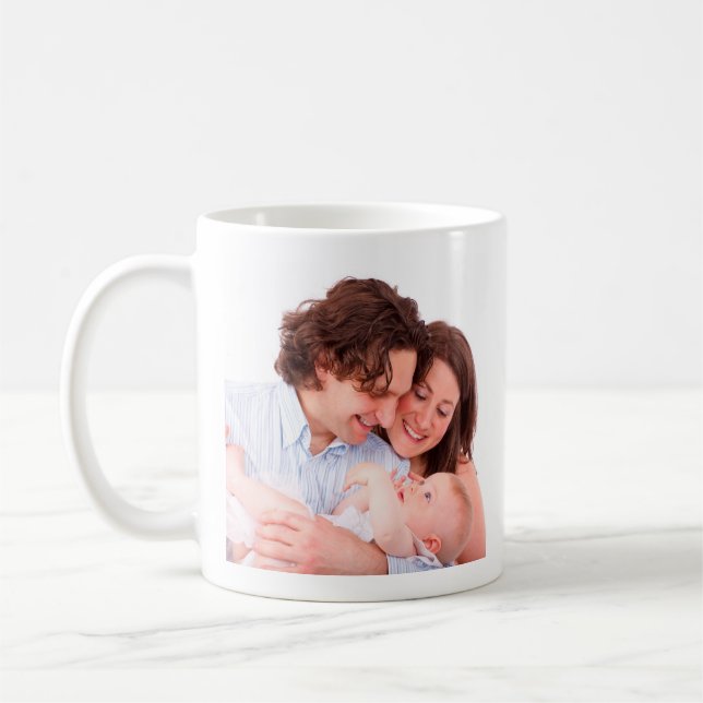 Foto för personlig-familjen kaffemugg (Vänster)