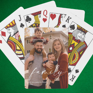 Foto för personlig-familjen med Anpassningsbar Casinokort