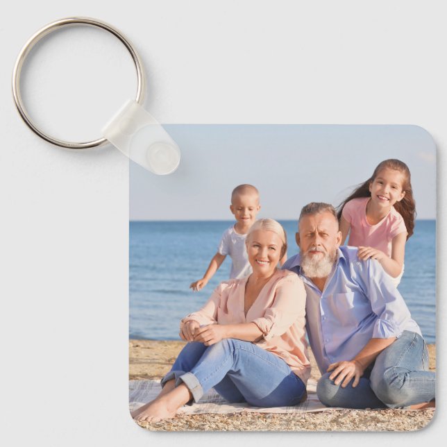 Foto för personlig-familjen nyckelring (Framsida)