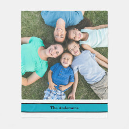 Foto för personlig-familjen och Namn Fleecefilt