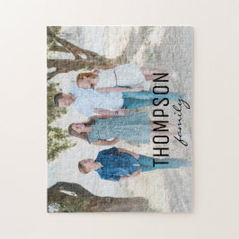 Foto för personlig-familjen och namn pussel