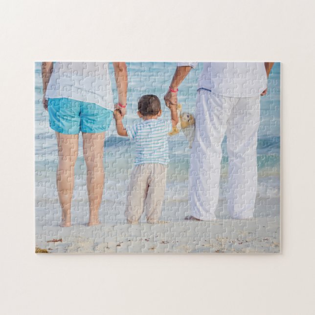 Foto för personlig-familjen pussel (Horisontell)