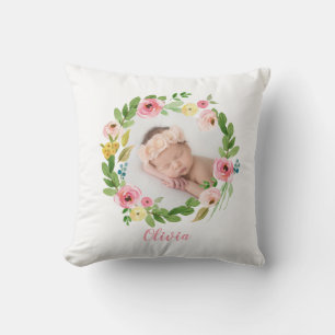 Foto för personlig för rosor för kudde