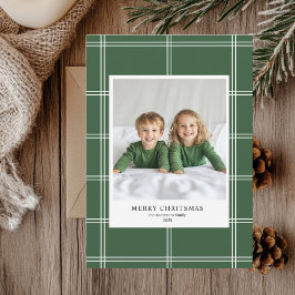 Foto för personlig Grönt God jul Inbjudningar