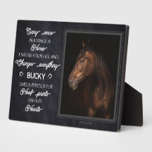 Foto för personlig Horse Memorial Gift