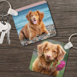 Foto för Pet-Hund vid anpassningsbarnas Dubbla Nyckelring<br><div class="desc">Skapa en personlig som husdjursnyckel med den här anpassningsbarna dubbla-sidade fotopakedjan för hund, perfekt för alla hund mamma, pappa eller djurälskare! Visa hårigets vän genom att lägga till två olika foton - en för varje sida - skapar den som ett unikt och speciellt tillbehör. Oavsett om det är en gåva...</div>