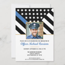 Foto för polisens Studenten Blue Line Tillsatta la