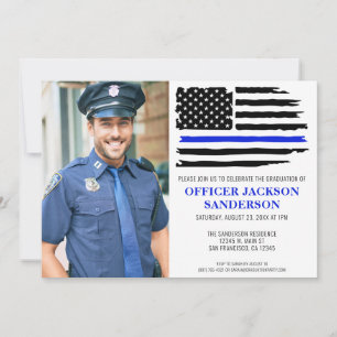Foto för polisens Studenten Blue Line Tillsatta la Inbjudningar