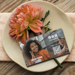 Foto för QR-kod för Social Media Visitkort