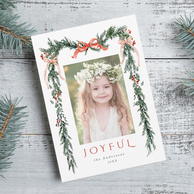 Foto för Ram i vattenfärgen Jul, Julkort (Skapare uppladdad)