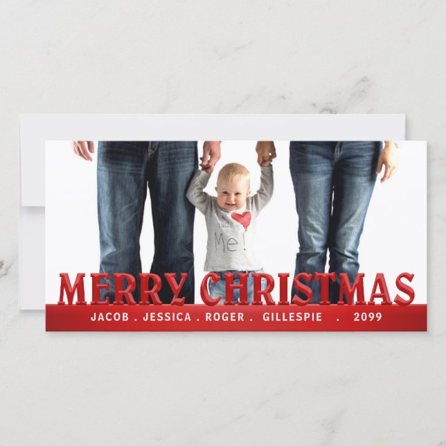 Foto för Red Simpity God jul Family Julkort (Framsida)
