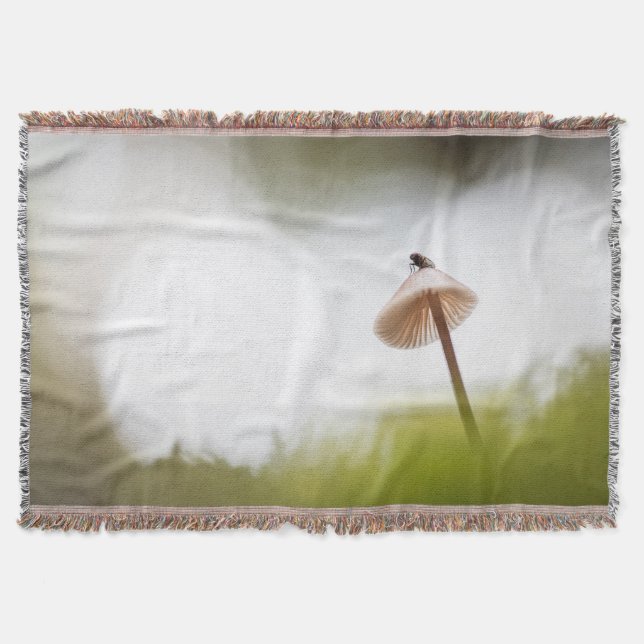 Foto för regnigt myshroom Natature Filt (Framsidan)