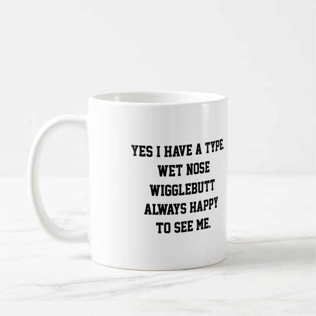 Foto för rolig hund Pappa-offert Kaffemugg (Vänster)
