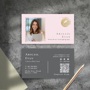 Foto för Rosa av modern Glitter Guld Feather Visitkort