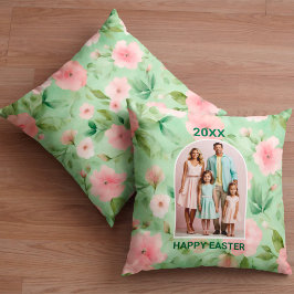 Foto för Rosa och Grönt av glad påsk Pastel  & Blo Kudde