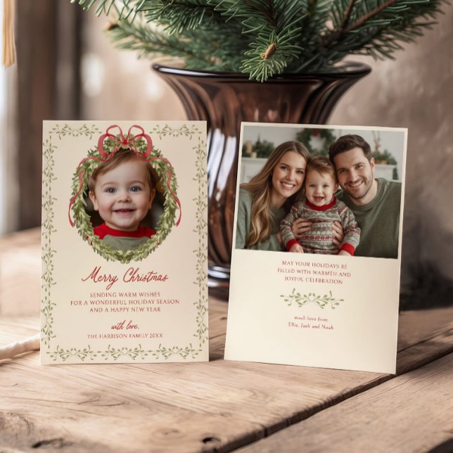 Foto för rött andedräkt julkort (Skapare uppladdad)