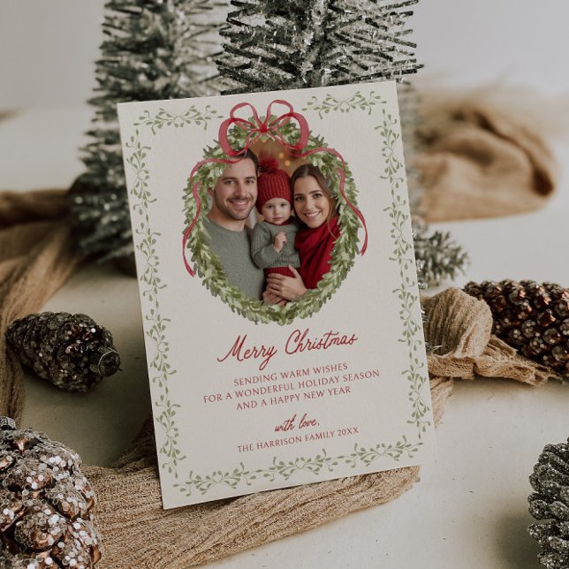 Foto för rött andedräkt julkort (Skapare uppladdad)